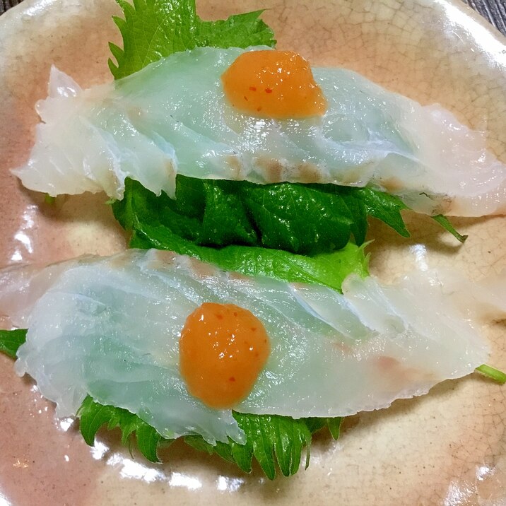 ヒラメの大葉寿司